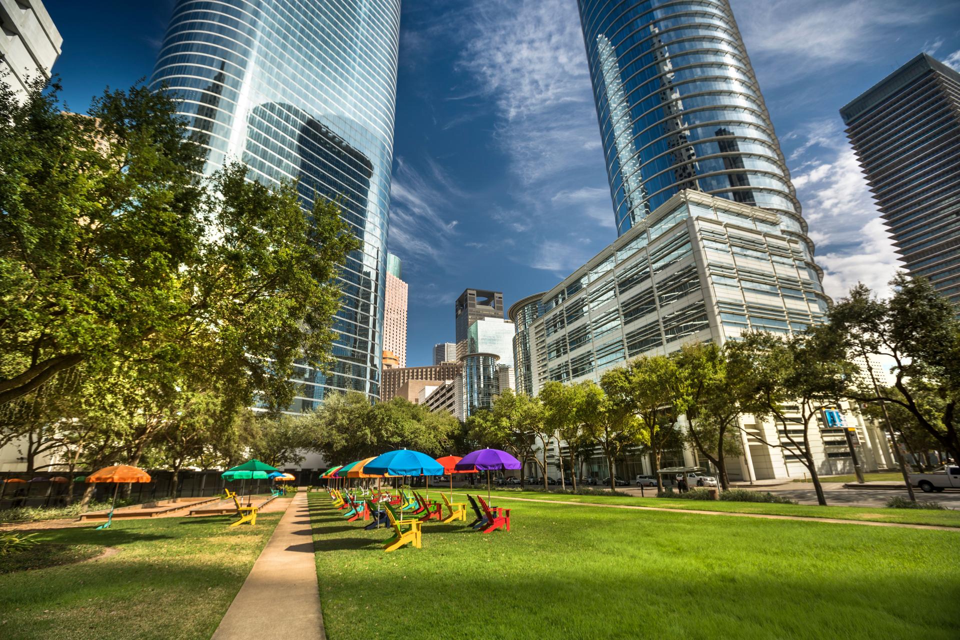 Modern downtown Houston Texas USA